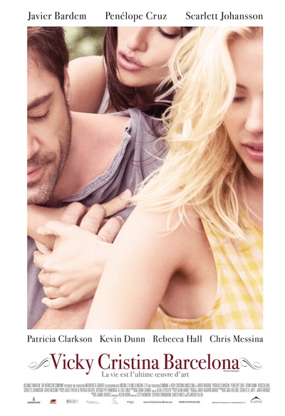 Affiche en français du film Vicky Cristina Barcelona