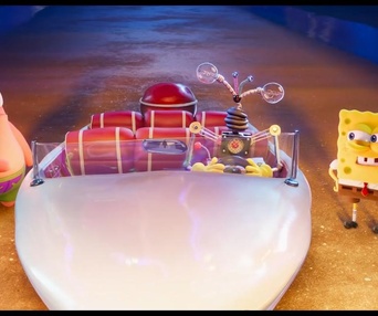 Une scène du film The SpongeBob Movie: Sponge on the Run