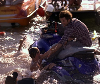 Une scène du film Piranha 3D