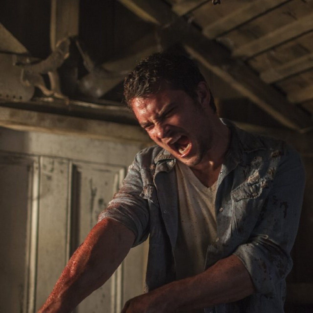 Une scène du film Evil Dead