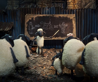 Une scène du film Shaun the Sheep