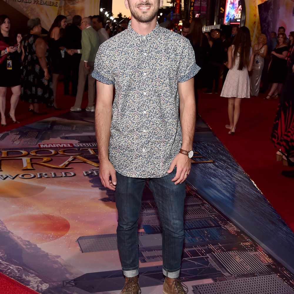 Sur le tapis rouge de Los Angeles du film Doctor Strange