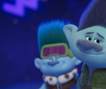 Une scène du film Trolls Band Together