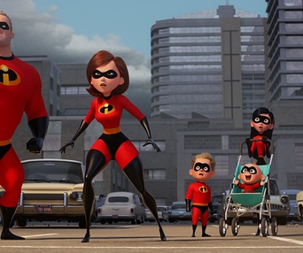 Une scène du film Incredibles 2