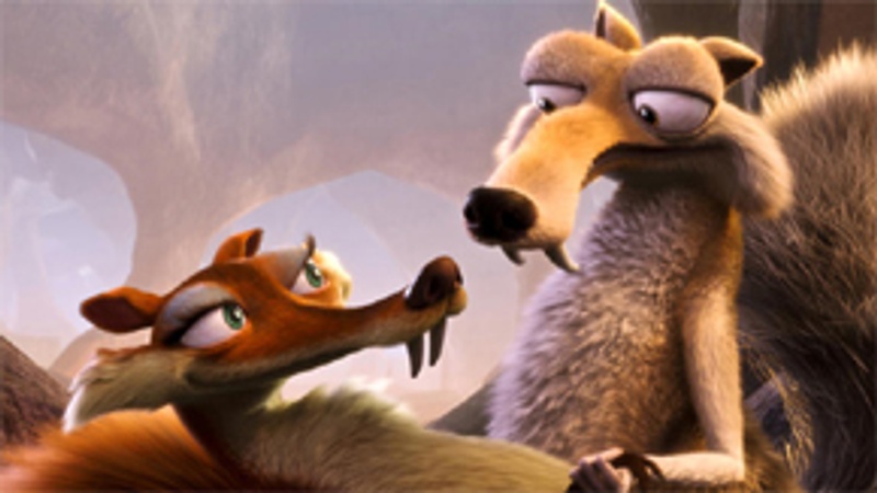 Une scène de Ice Age : Dawn of the Dinosaurs