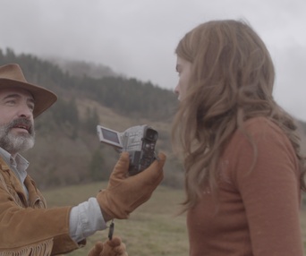 Une scène du film Le daim