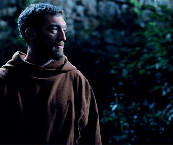 Une scène du film Le Moine