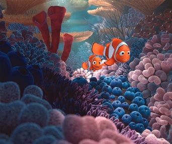 Une scène du film Finding Nemo