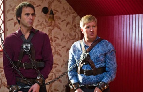 Benoît Brière et Louis-José Houde dans le film Le sens de l'humour