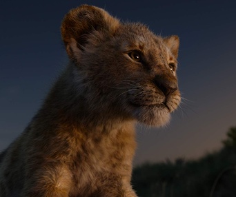Une scène du film The Lion King