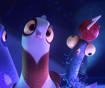 Une scène du film Spies in Disguise
