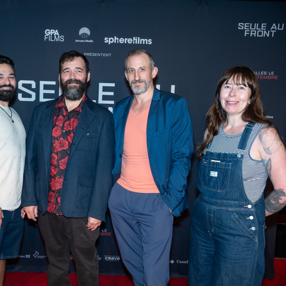 Première du film Seule au front (Out Standing)