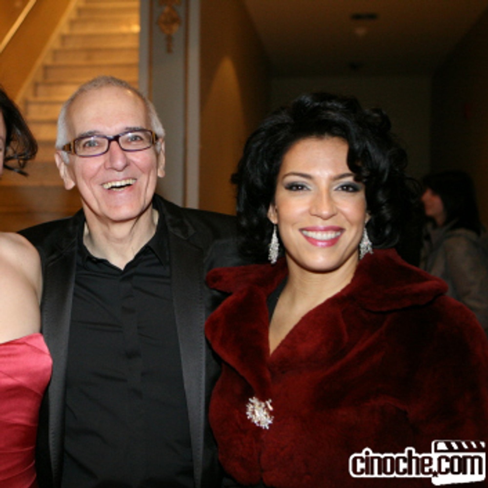 Bénédicte Décary, Roger Frappier et Claudia Ferri sur le tapis rouge de Dédé à travers les brumes