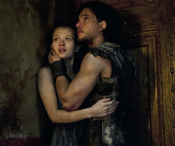 Une scène du film Pompeii