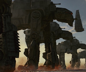Une scène du film Star Wars: The Last Jedi