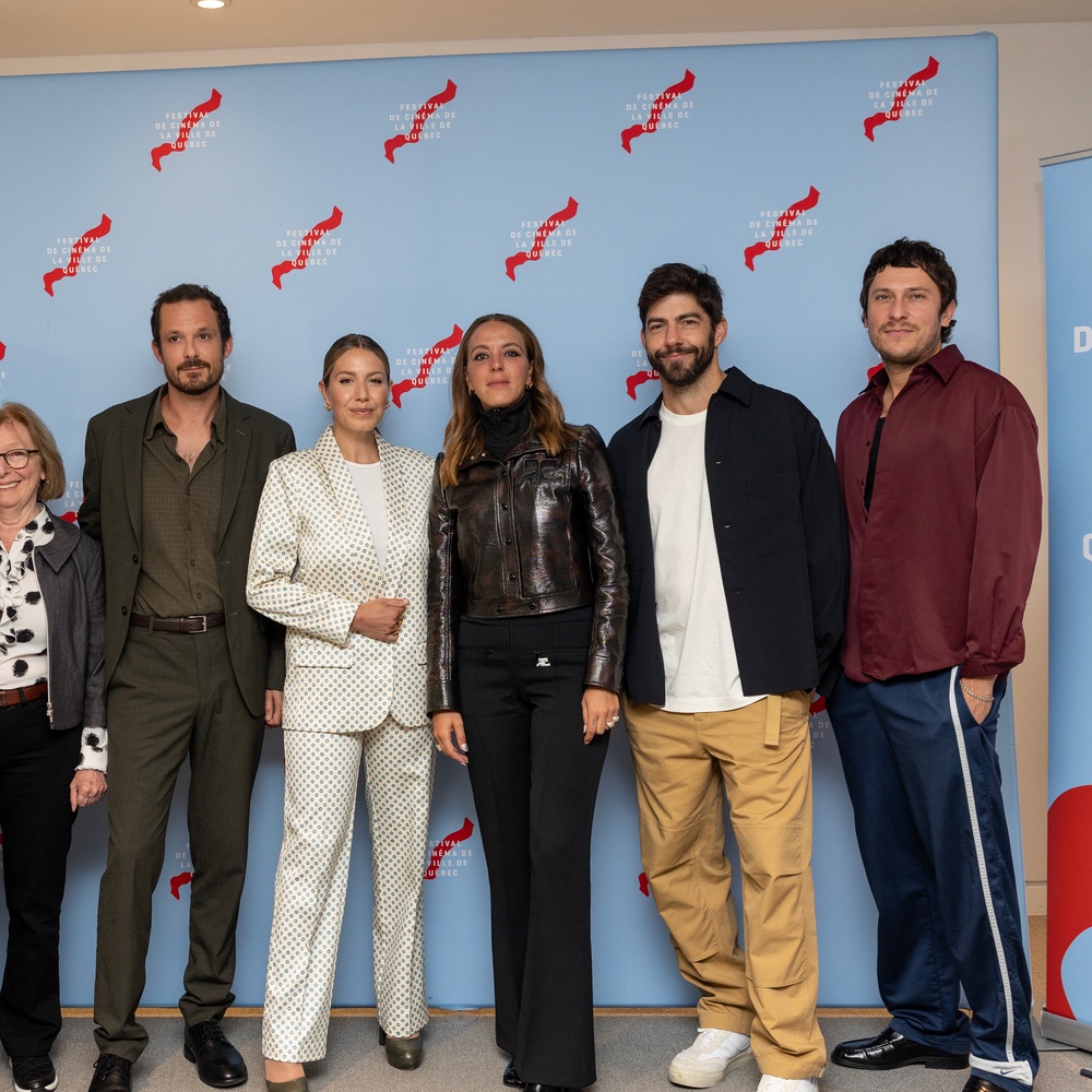 Sur le tapis rouge du film Simple comme Sylvain au FCVQ 2023