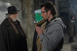 Sur le plateau du film Mars et Avril