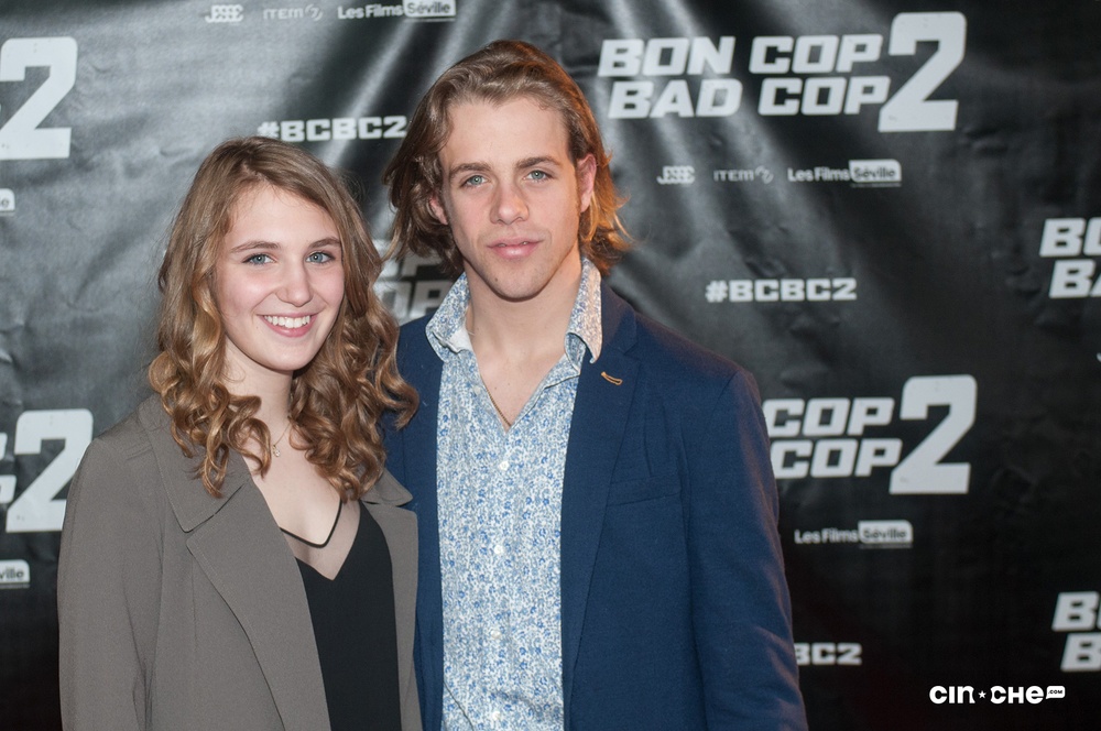 Sur le tapis rouge du film Bon Cop Bad Cop 2