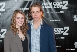 Sur le tapis rouge du film Bon Cop Bad Cop 2
