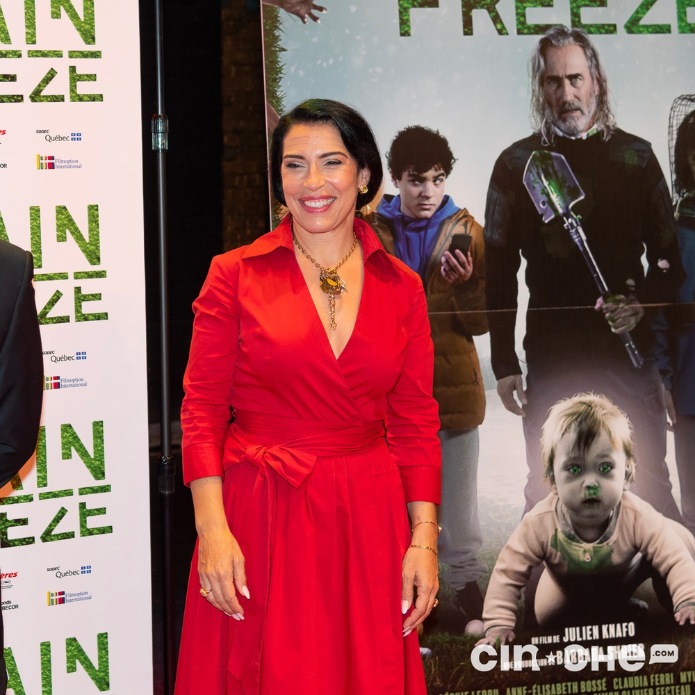 Sur le tapis rouge du film Brain Freeze