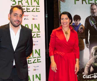 Sur le tapis rouge du film Brain Freeze