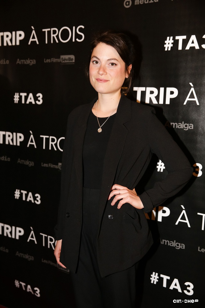 Sur le tapis rouge du film Le trip à trois