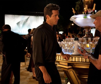 Sur le plateau du film Green Lantern