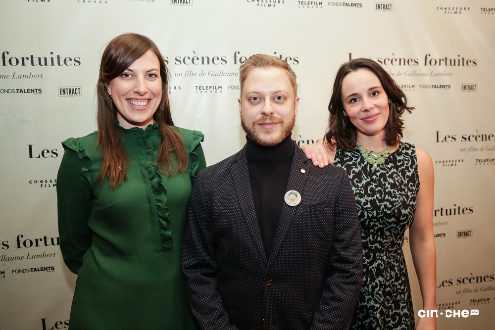 Sur le tapis rouge du film Les scènes fortuites