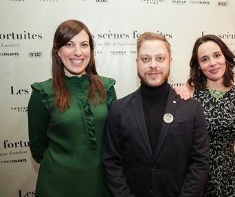 Sur le tapis rouge du film Les scènes fortuites