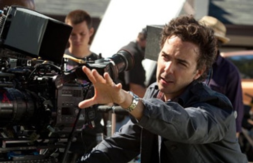 Shawn Levy sur le plateau du film Real Steel
