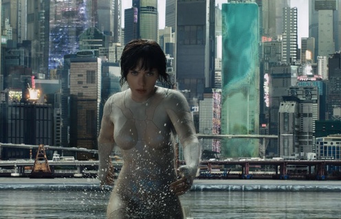 Une scène du film Ghost in the Shell
