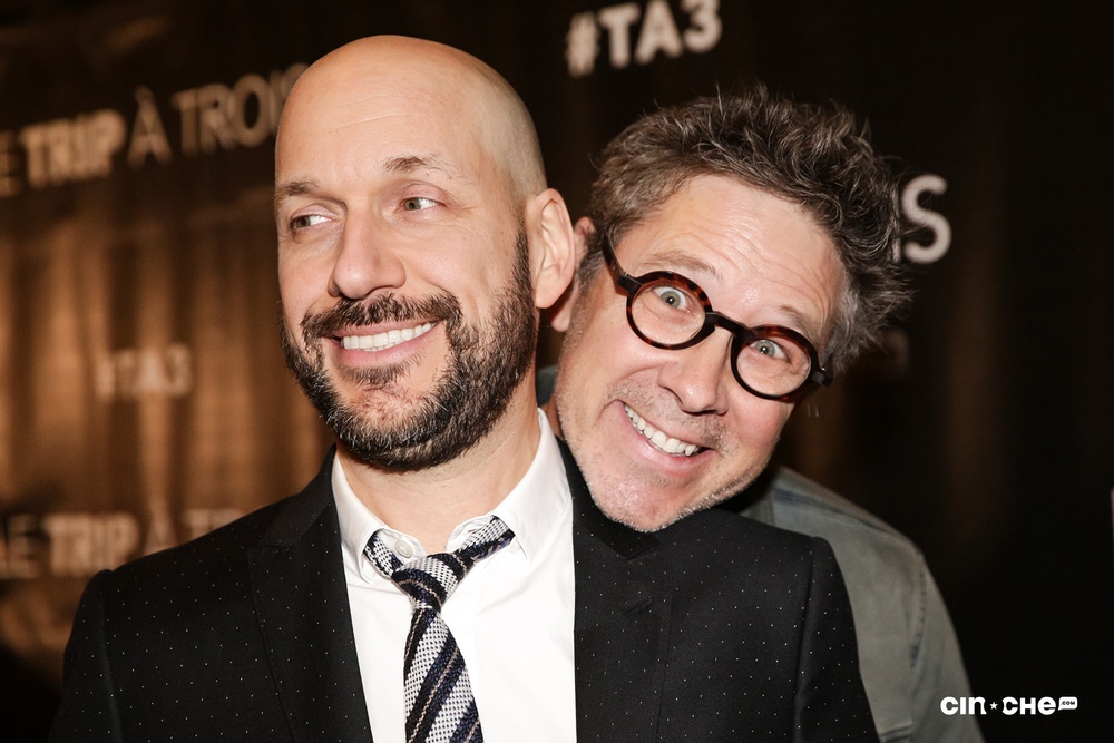 Sur le tapis rouge du film Le trip à trois