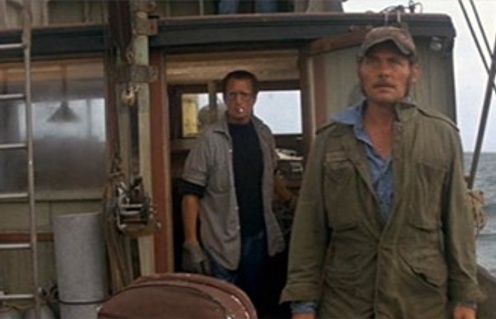 Une scène du film Jaws
