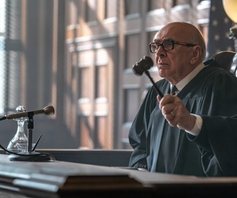 Une scène du film The Trial of the Chicago 7