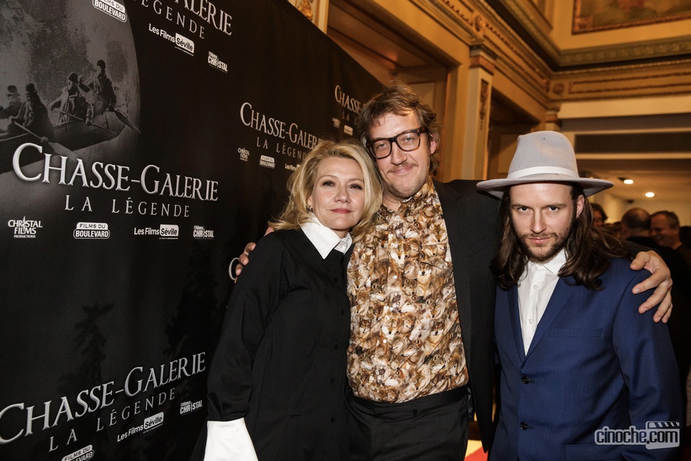 Sur le tapis rouge du film Chasse-Galerie : La légende