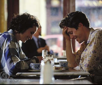 Une scène du film Four Weddings and a Funeral