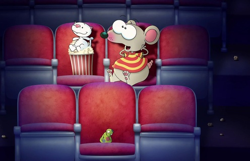 Une scène du film Toupie et Binou