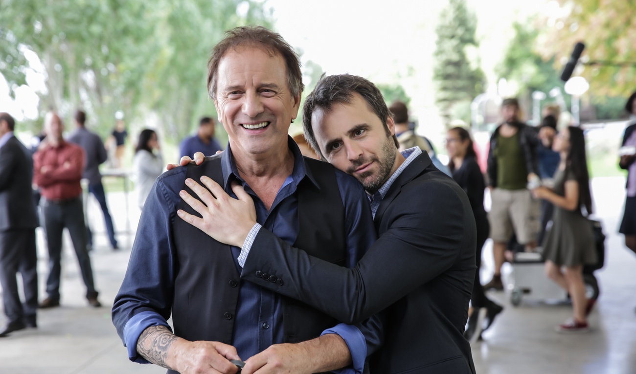 Visite du plateau de tournage de De père en flic 2