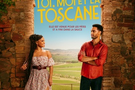 Affiche en français du film Toi, moi et la Toscane