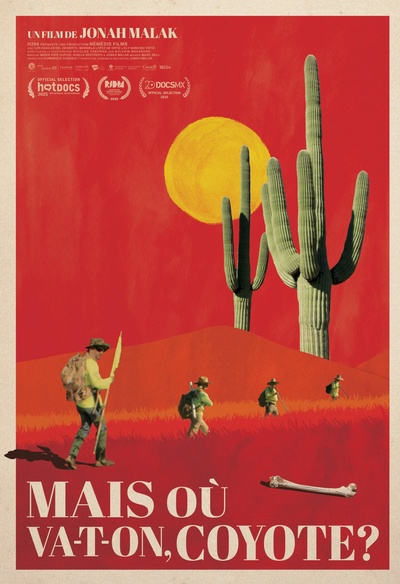Affiche en français du documentaire Mais où va-t-on, Coyote?
