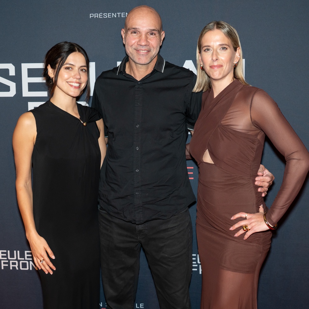 Première du film Seule au front (Out Standing)