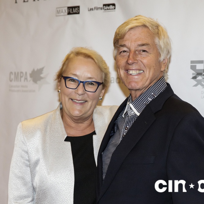 Sur le tapis rouge du film <em>Hochelaga, Terre des âmes</em>