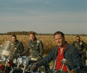 Une scène du film The Bikeriders