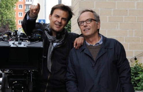 François Ozon et Fabrice Luchini sur le plateau de Dans la maison