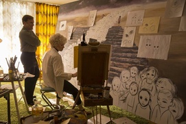 Une scène du film Big Eyes Une scène du film Big Eyes