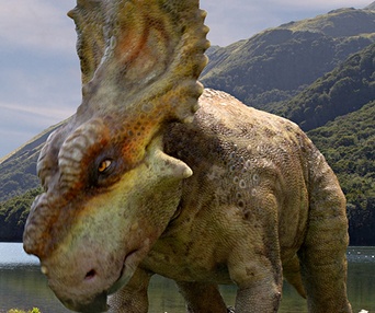 Une scène du film Walking with Dinosaurs 3D