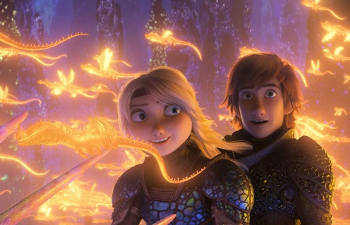 Une scène du film How to Train Your Dragon: The Hidden World