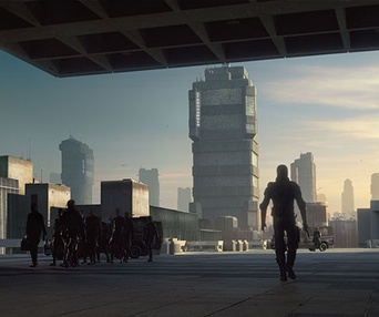 Une scène du film Dredd