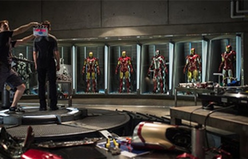 Sur le plateau du film Iron Man 3
