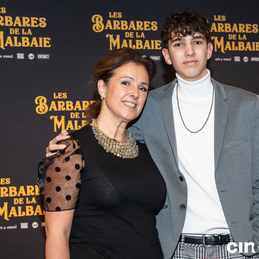 Sur le tapis rouge du film Les Barbares de La Malbaie